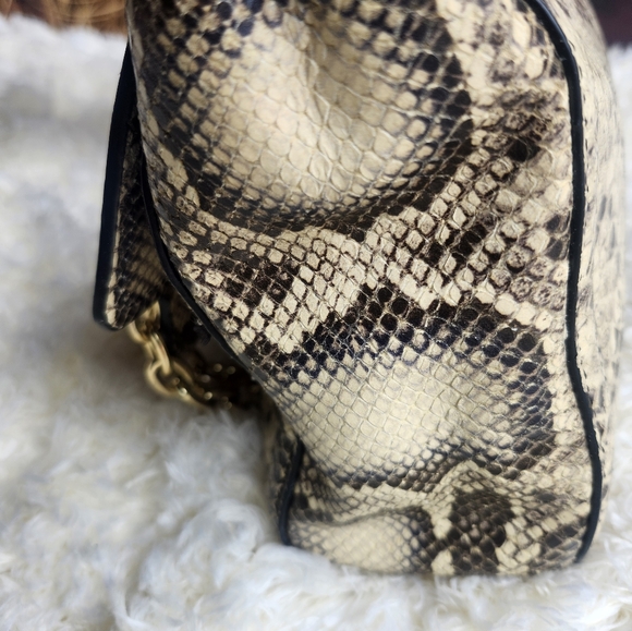 Tory Burch Elise Snake Skin Shoulder Bag - Picture 5 of 14